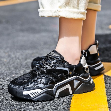 New Women Breathable Round Toe Heightened Thick Bottom Sports Shoes Casual Sports Shoes Women